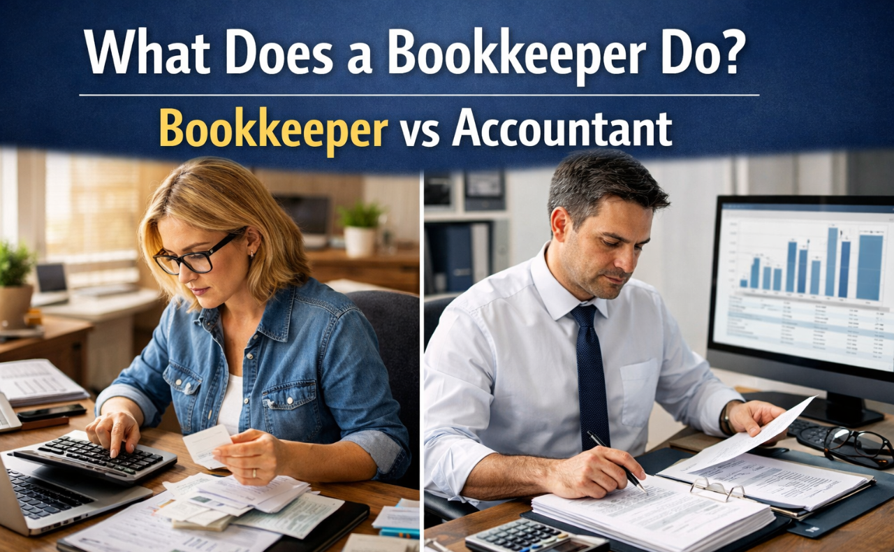 What Does a Bookkeeper Do? Bookkeeper vs Accountant